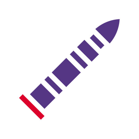 bullet icon solid red purple style military illustration vector army element and symbol perfect. Icon sign from modern collection for web.のイラスト素材