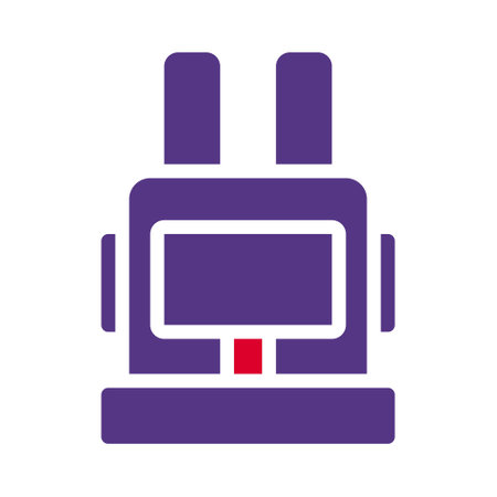 backpack icon solid red purple style military illustration vector army element and symbol perfect....