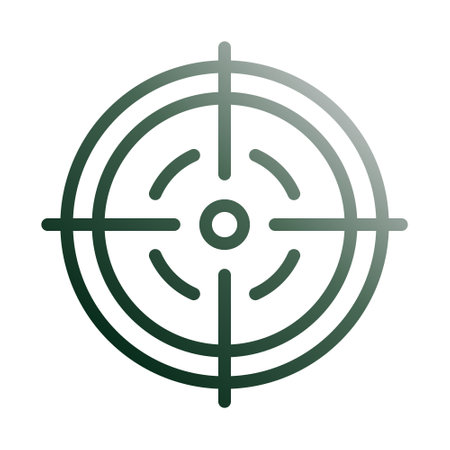target icon gradient green white style military illustration vector army element and symbol perfect. Icon sign from modern collection for web.のイラスト素材