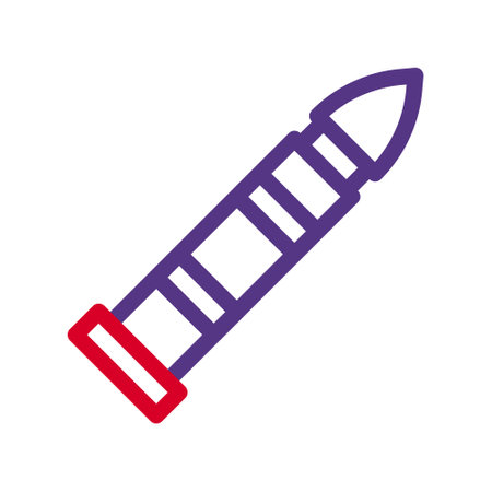 bullet icon duocolor red purple style military illustration vector army element and symbol perfect. Icon sign from modern collection for web.のイラスト素材