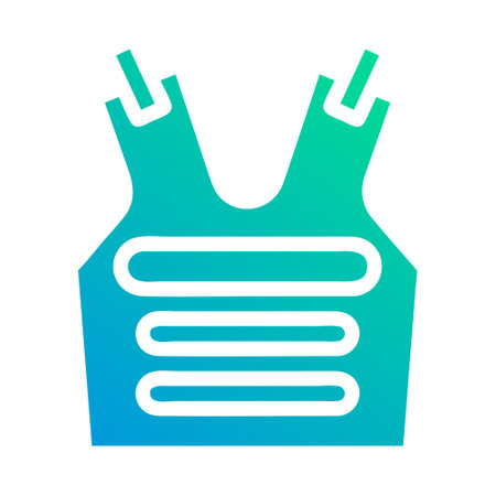 armor icon solid gradient green blue style military illustration vector army element and symbol perfect. Icon sign from modern collection for web.のイラスト素材