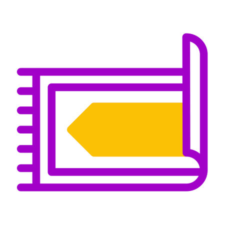 rug icon duotone purple yellow style ramadan illustration vector element and symbol perfect. Icon sign from modern collection for web.のイラスト素材