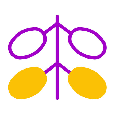 kurma icon duotone purple yellow style ramadan illustration vector element and symbol perfect. Icon sign from modern collection for web.のイラスト素材
