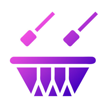 bedug drum icon solid gradient pink style ramadan illustration vector element and symbol perfect. Icon sign from modern collection for web.のイラスト素材