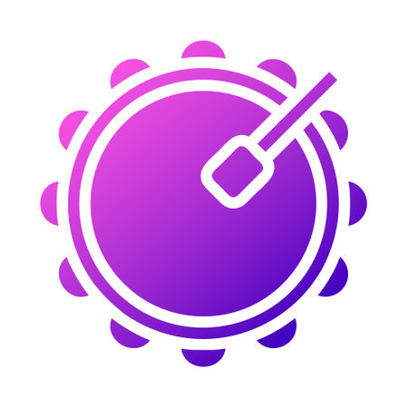 bedug drum icon solid gradient pink style ramadan illustration vector element and symbol perfect. Icon sign from modern collection for web.のイラスト素材