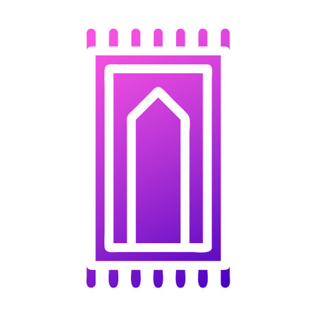 rug icon solid gradient pink style ramadan illustration vector element and symbol perfect. Icon sign from modern collection for web.のイラスト素材