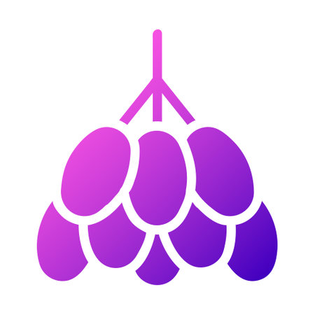 kurma icon solid gradient pink style ramadan illustration vector element and symbol perfect. Icon sign from modern collection for web.のイラスト素材