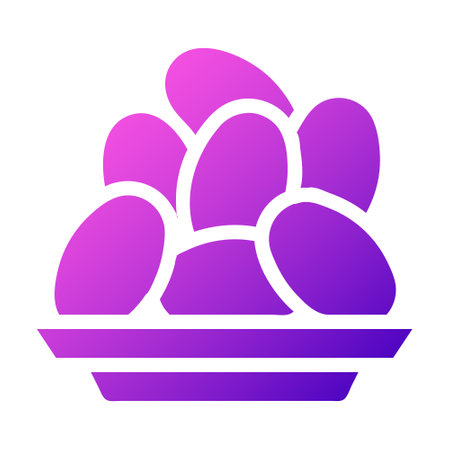 kurma icon solid gradient pink style ramadan illustration vector element and symbol perfect. Icon sign from modern collection for web.のイラスト素材