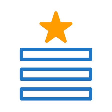 badge icon duotone blue orange style military illustration vector army element and symbol perfect. Icon sign from modern collection for web.のイラスト素材