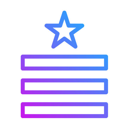 badge icon gradient purple style military illustration vector army element and symbol perfect. Icon sign from modern collection for web.のイラスト素材