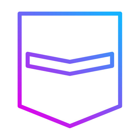 badge icon gradient purple style military illustration vector army element and symbol perfect. Icon sign from modern collection for web.のイラスト素材