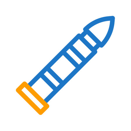 bullet icon duocolor blue orange style military illustration vector army element and symbol perfect. Icon sign from modern collection for web.のイラスト素材