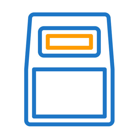 armor icon duocolor blue orange style military illustration vector army element and symbol perfect. Icon sign from modern collection for web.のイラスト素材