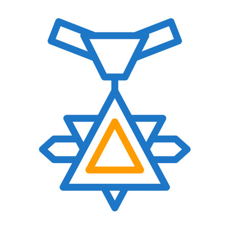 medal icon duocolor blue orange style military illustration vector army element and symbol perfect. Icon sign from modern collection for web.のイラスト素材