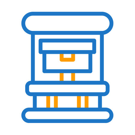 backpack icon duocolor blue orange style military illustration vector army element and symbol perfect. Icon sign from modern collection for web.のイラスト素材