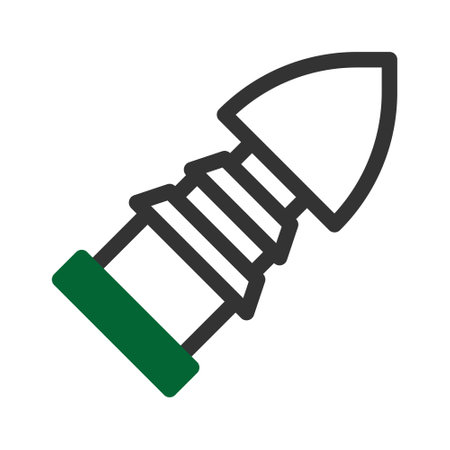 bullet icon duotone grey green style military illustration vector army element and symbol perfect. Icon sign from modern collection for web.のイラスト素材