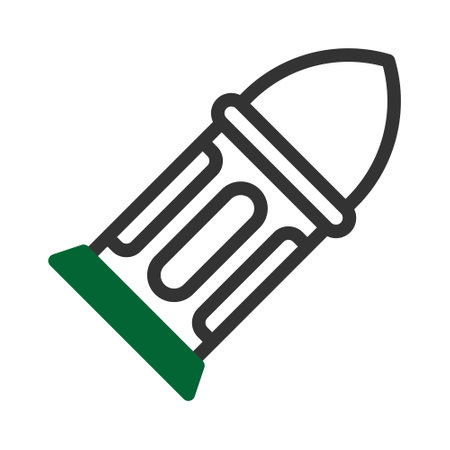 bullet icon duotone grey green style military illustration vector army element and symbol perfect. Icon sign from modern collection for web.のイラスト素材