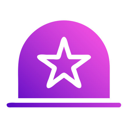 helmet icon solid style gradient purple pink colour military illustration vector army element and symbol perfect. Icon sign from modern collection for web.のイラスト素材