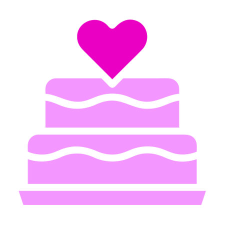 cake icon solid pink colour mother day illustration vector element and symbol perfect.