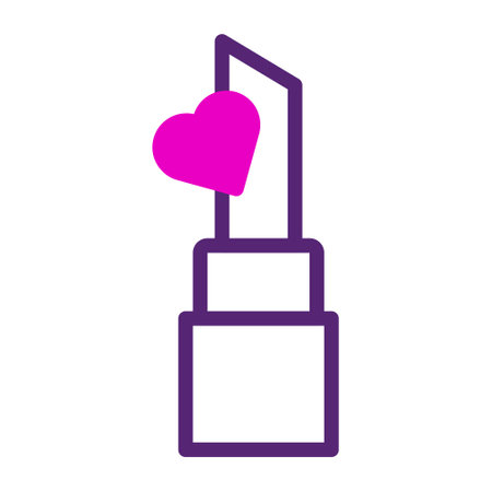 lipastick icon duotone pink purple colour mother day illustration vector element and symbol perfect.のイラスト素材