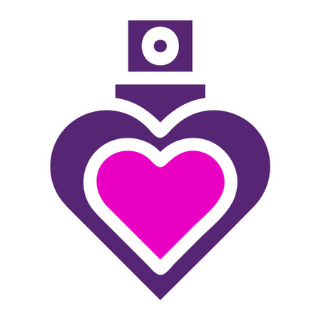 perfume icon solid duocolor pink purple colour mother day illustration vector element and symbol perfect.のイラスト素材