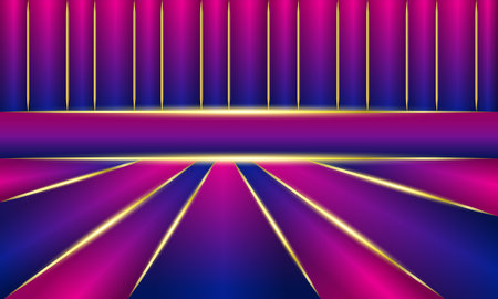 Pink blue golden abstract background for social media design wallpaper vector illustrationのイラスト素材