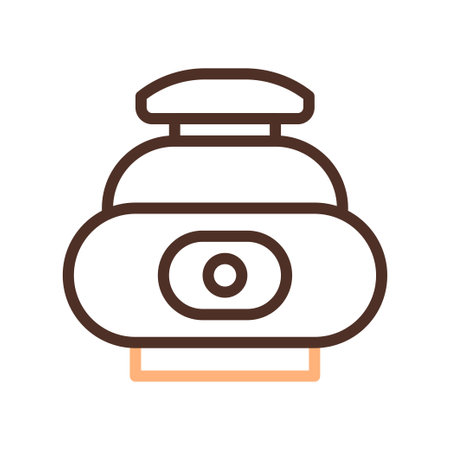 Jar icon duocolor brown colour style chinese new year vector element and symbol perfect.のイラスト素材