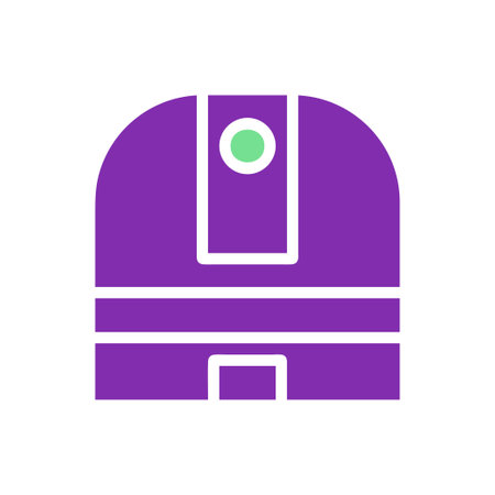 Astronomy icon solid purple green colour universe vector element and symbol perfect.のイラスト素材