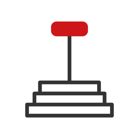 Dumbbell icon duotone red black colour sport illustration vector element and symbol perfect.のイラスト素材