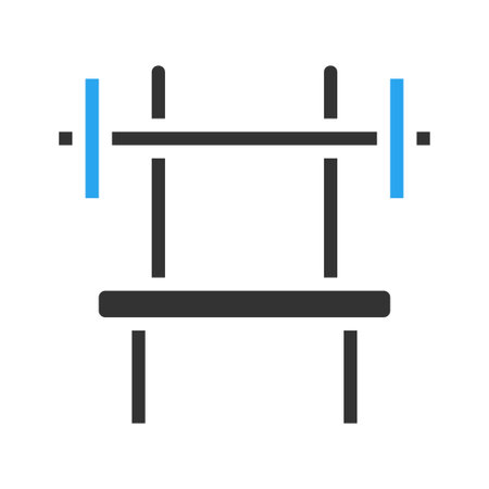 Dumbbell icon solid blue black colour sport illustration vector element and symbol perfect.のイラスト素材