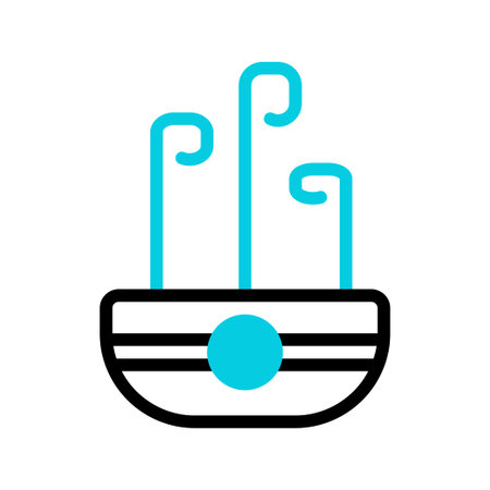 Plant icon duotone black blue colour illustration vector element and symbol perfect.のイラスト素材