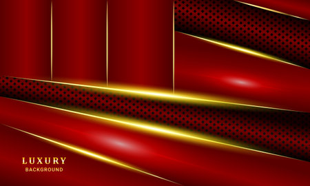Red gold modern abstract background for social media design wallpaper vector illustration and presentationのイラスト素材