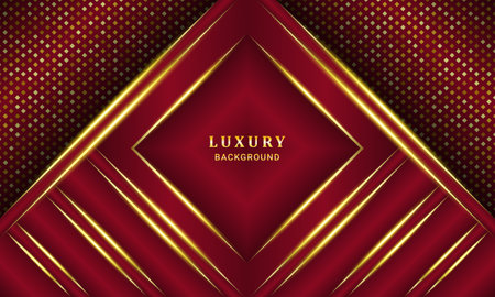 Red gold modern abstract background for social media design wallpaper vector illustration and presentationのイラスト素材