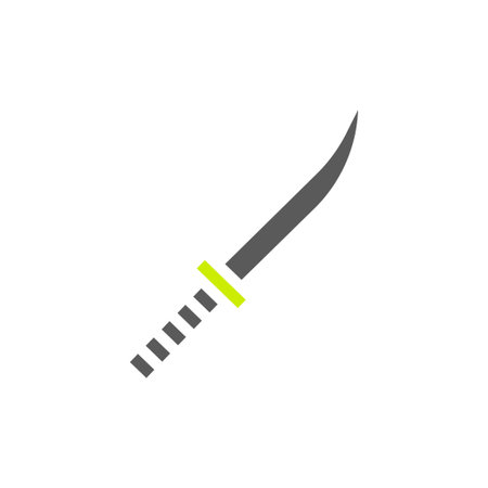 Sword icon gradient green blue colour military vector army element and symbol perfect.のイラスト素材