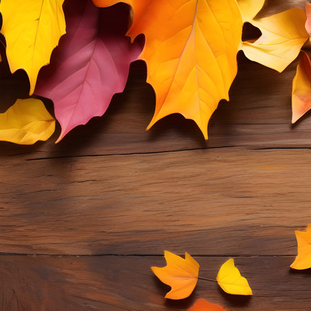 Autumn orange, leaves fall random background, leaf abstract element outdoor wallpaper, photos,の素材