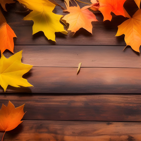 Autumn orange, leaves fall random background, leaf abstract element outdoor wallpaper, photos,の素材