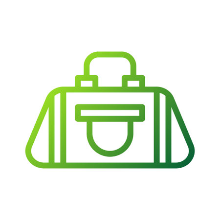 Backpack icon gradient green colour sport illustration vector element and symbol perfect.のイラスト素材