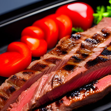 grilled beef fillet steak meat, Juicy medium rare beef with spices picture, wallpaperの素材