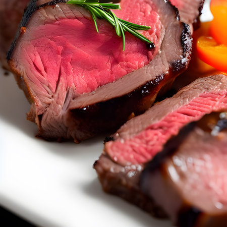 grilled beef fillet steak meat, Juicy medium rare beef with spices picture, wallpaperの素材