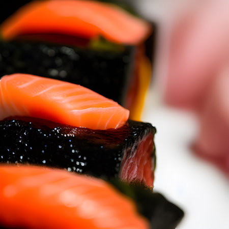 Japanese sushi food, sushi roll with eel and shrimp, Various kinds of sushi served tasty food picture wallpaper, photos,の素材
