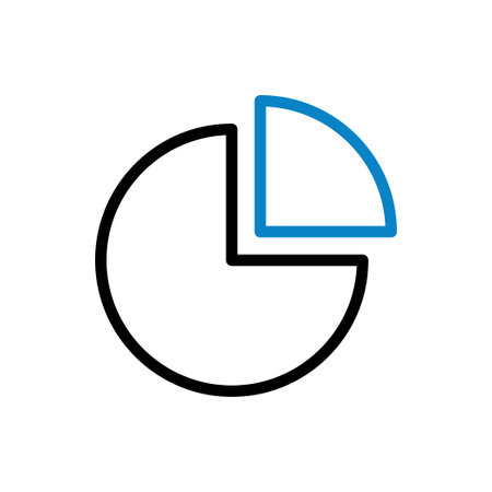 Chart icon duocolor blue black business illustration vector element and symbol perfect.のイラスト素材
