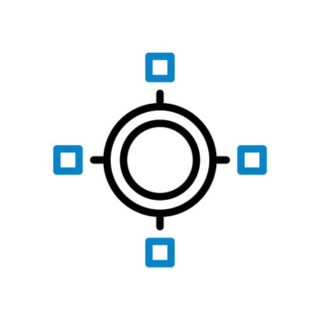 Chart icon duocolor blue black business illustration vector element and symbol perfect.のイラスト素材