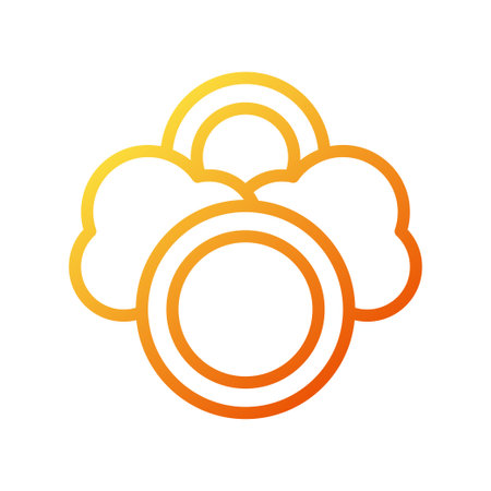 Weather icon gradient yellow orange illustration vector element and symbol perfect.のイラスト素材