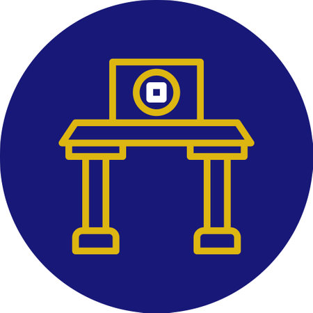 Arch icon rounded white yellow colour chinese new year vector element and symbol perfect.のイラスト素材