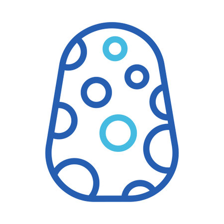Egg icon duocolor blue colour easter illustration vector element and symbol perfect.のイラスト素材