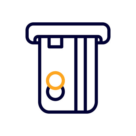 Card icon duocolor orange black business illustration vector element and symbol perfect.のイラスト素材