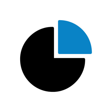 Chart icon solid blue black business illustration vector element and symbol perfect.のイラスト素材