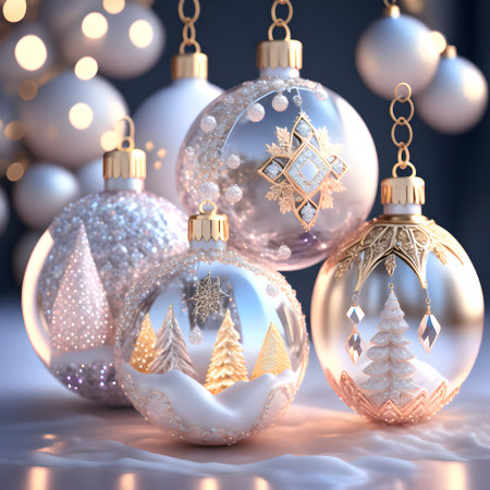 crystal bauble adornments christmas wallpaper pictureの素材
