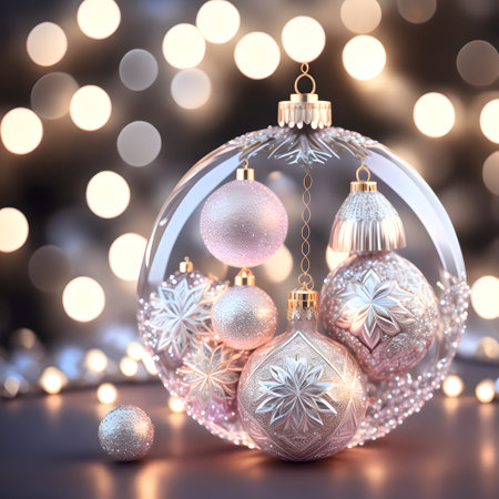 crystal bauble adornments christmas wallpaper pictureの素材