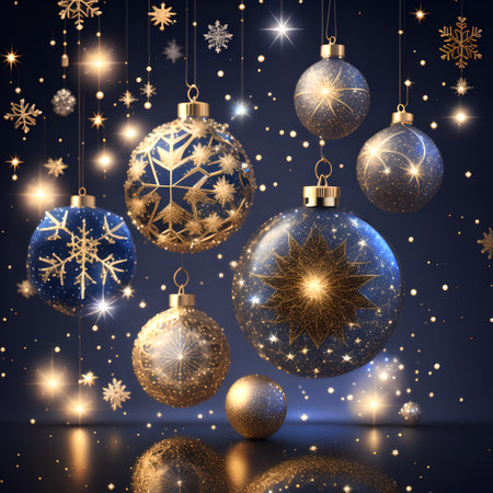 Bauble constellation arrange festive christmas wallpaper pictureの素材